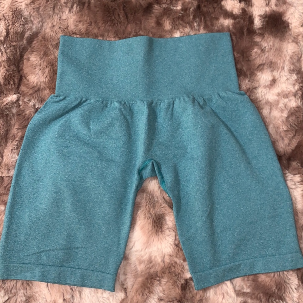 NVGTN Teal Athletic High-Waist Bike Shorts